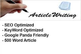 Write 2x500words of Content writing, Article writing and Blog post.