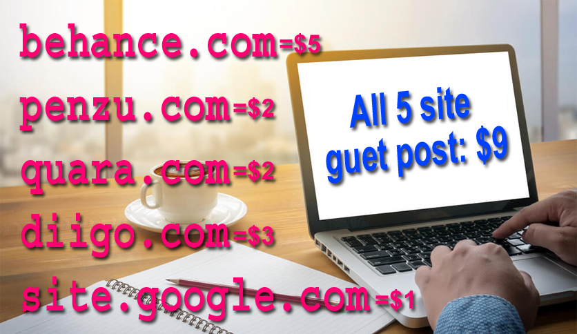 i can publish 5 guest post on high DA site 