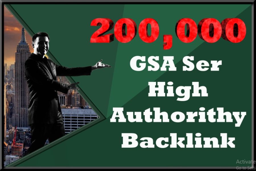 200,000 GSA SER High Authorithy Backlinks For Increase Link Juice