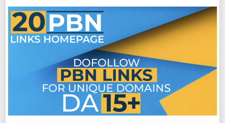 I will build 20 high da pa tf cf permanent homepage pbn dofollow backlinks
