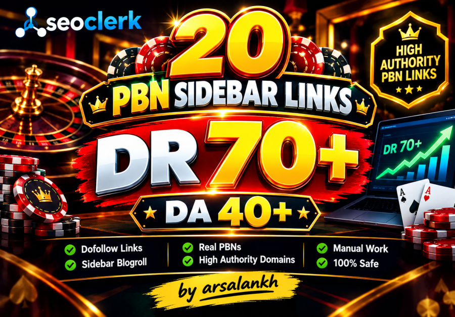 I will place 20 PBN sidebar links on DR 70+ DA 40+ low spam blogs