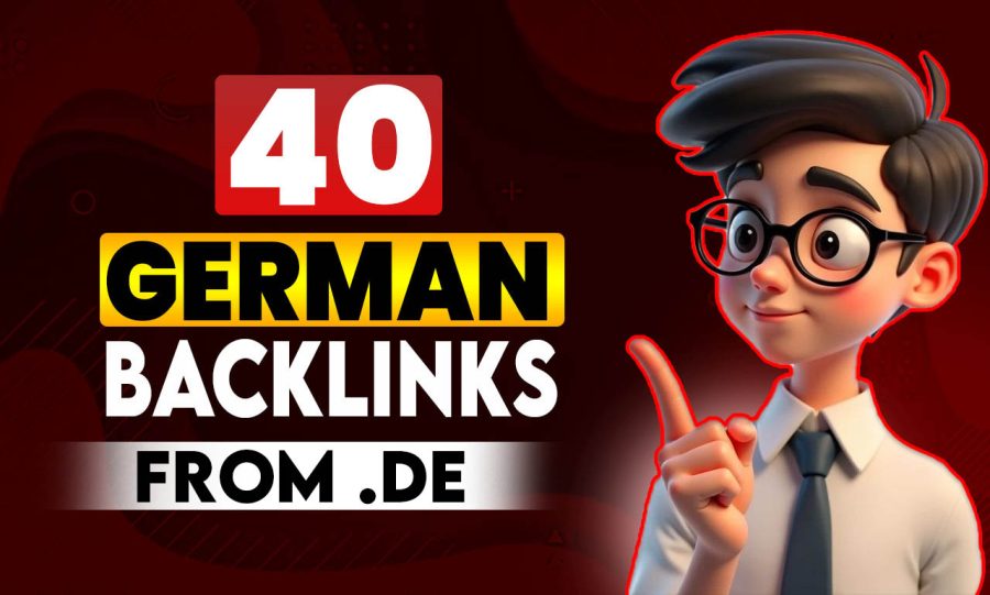 40 Manually Built backlinks from Trusted .DE Websites