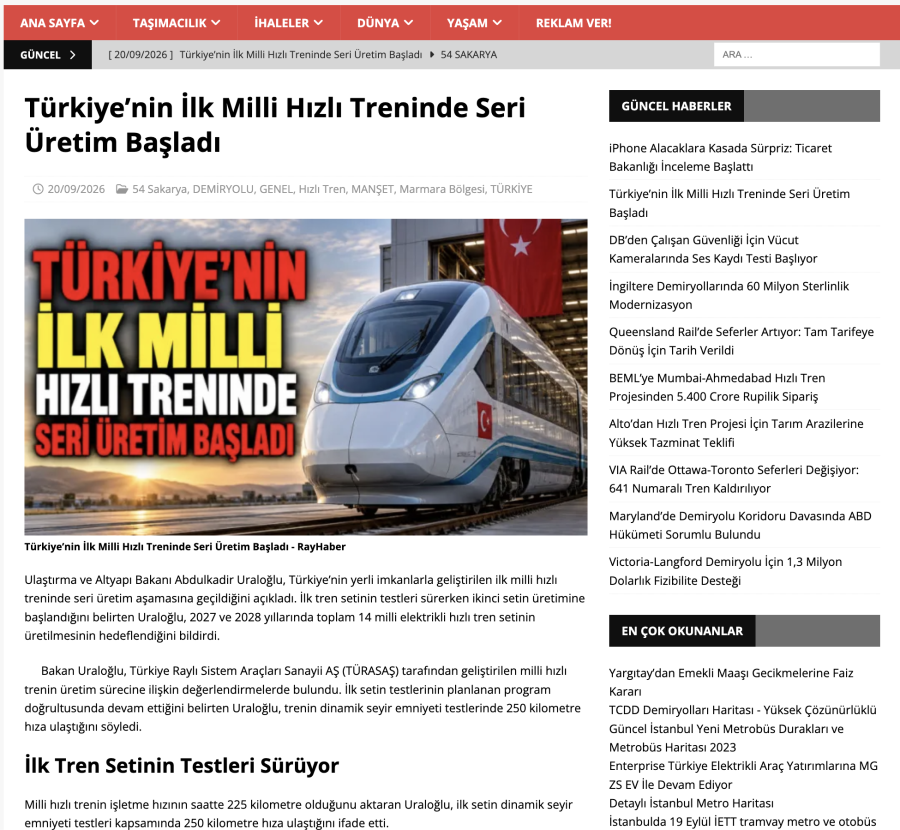 Guest Post from +15 years old +Google News registered railway, defence & lifestyle