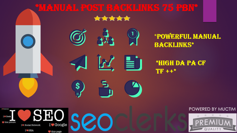 75 Premium PBN Backlinks Permanent Plus DA PA CF TF Moz Authority