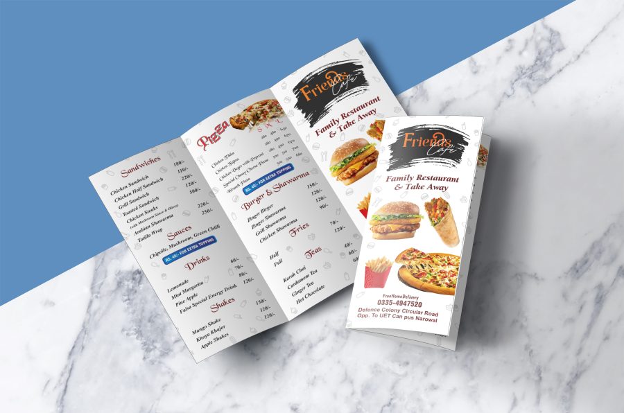 I will design professionally food, restaurant, menu, ready to print