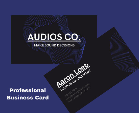 I will create professional business card 