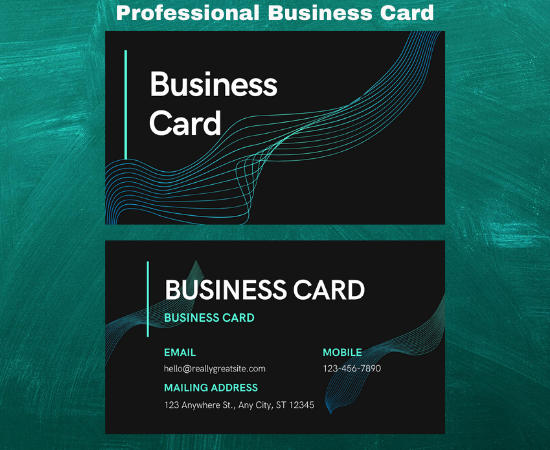 I will create professional business card 