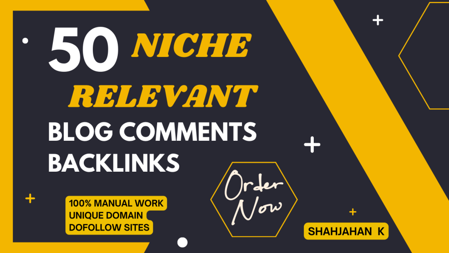 i will do 75 niche relevant blog comments SEO backlinks