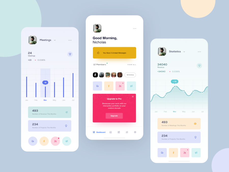 I will make excellent Web and Mobile App UI Design