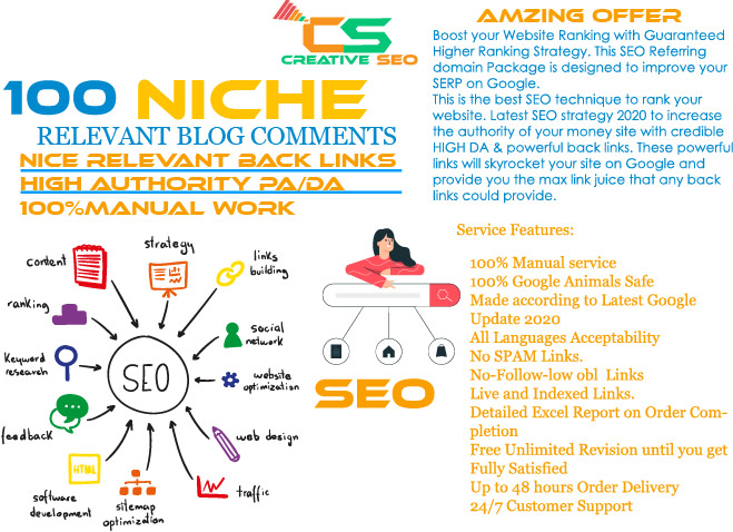i will Create 100 Niche Blogcomments 
