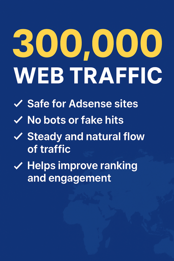 Deliver 300,000 Real Website Visitors for SEO Growth