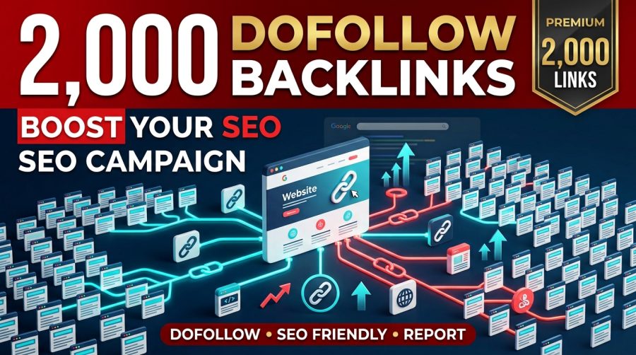 I will Build 2000 High-Authority DoFollow Backlinks for Top Google Ranking