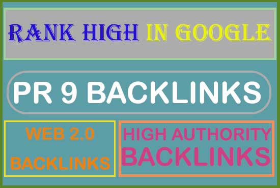 i will provide super quality web 2.0 ,PR 9,dofollow authority backlinks.