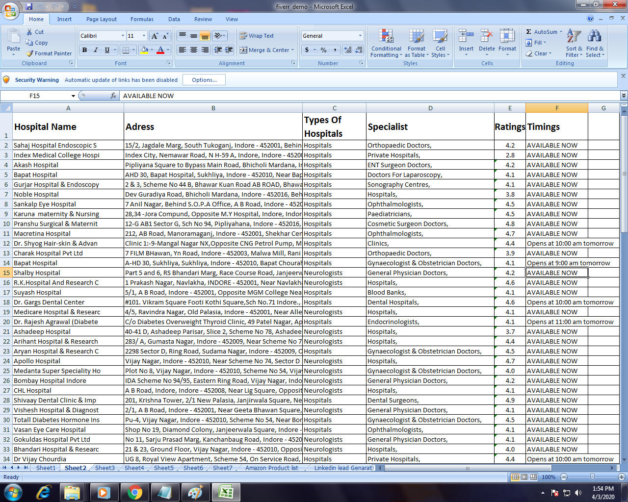 I will do web scraping, data scraping, data collection, data entry