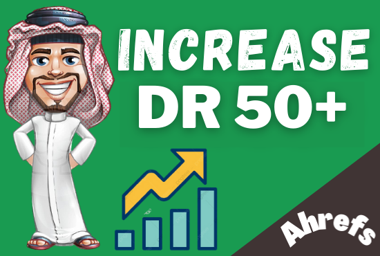 I will increase your website domain rating 50+ for google rankings