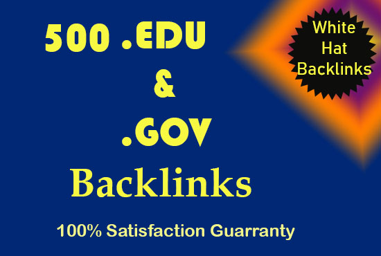 Create 500 edu gov safe SEO Dofollow backlinks from authority site