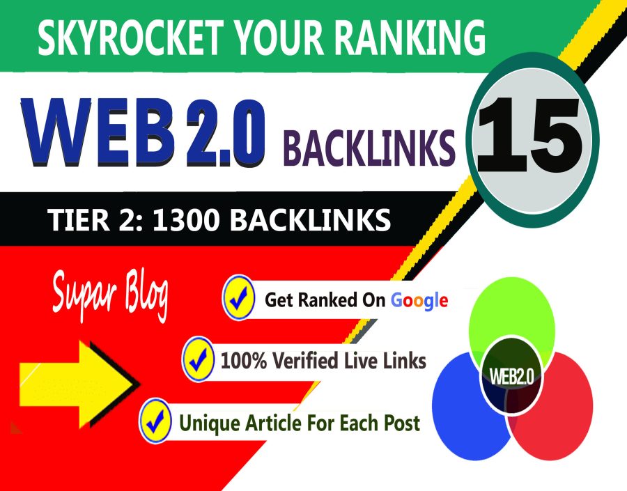 Manully Create 15+ Super Buffer Blog Web2.0 tier2 Dofollow SEO Backlinks 