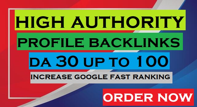 Strong Quality 150 High Authority DA30-100 Dofollow Profile Google Fast Ranking POWER SEO Backlinks