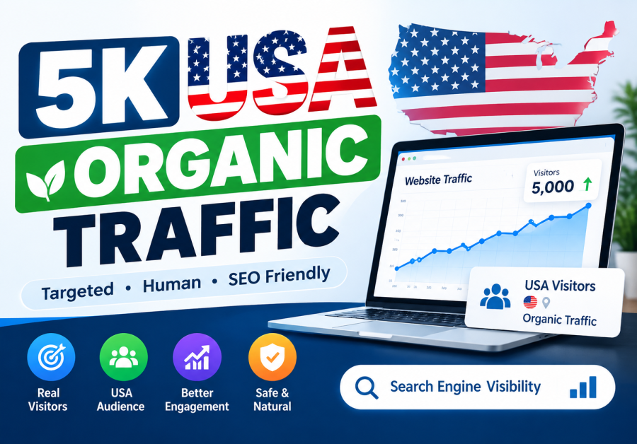 5K USA Organic Web Traffic | Targeted US Visitors | SEO-Friendly Traffic