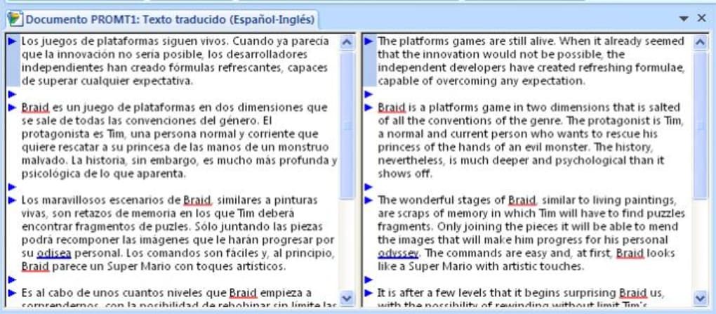  I will translate texts from English to Spanish.