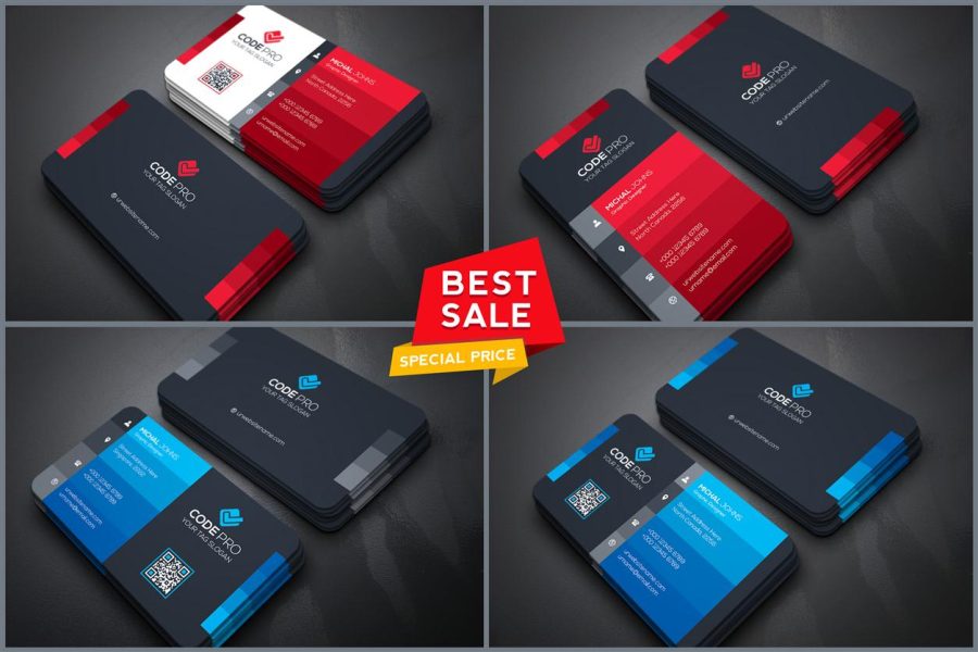 I will design 2 different business card