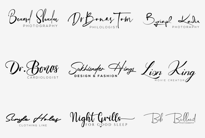 I will design modern signature logo in 24hrs