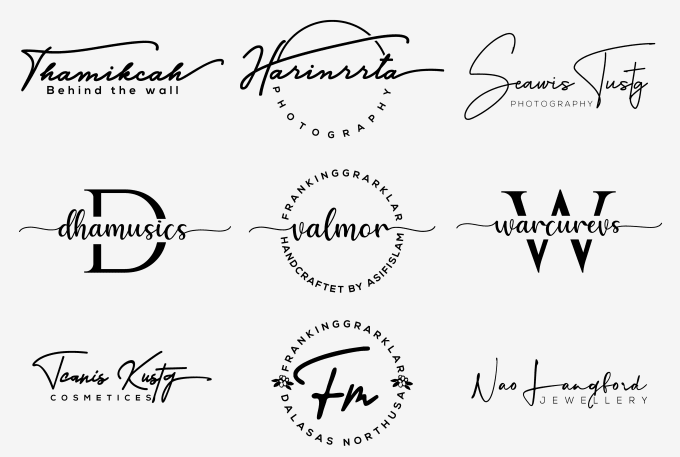 I will design modern signature logo in 24hrs