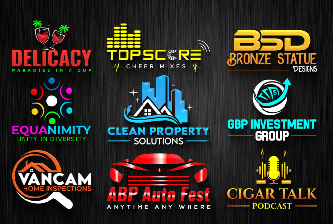 I will do awesome unique and modern business logo design