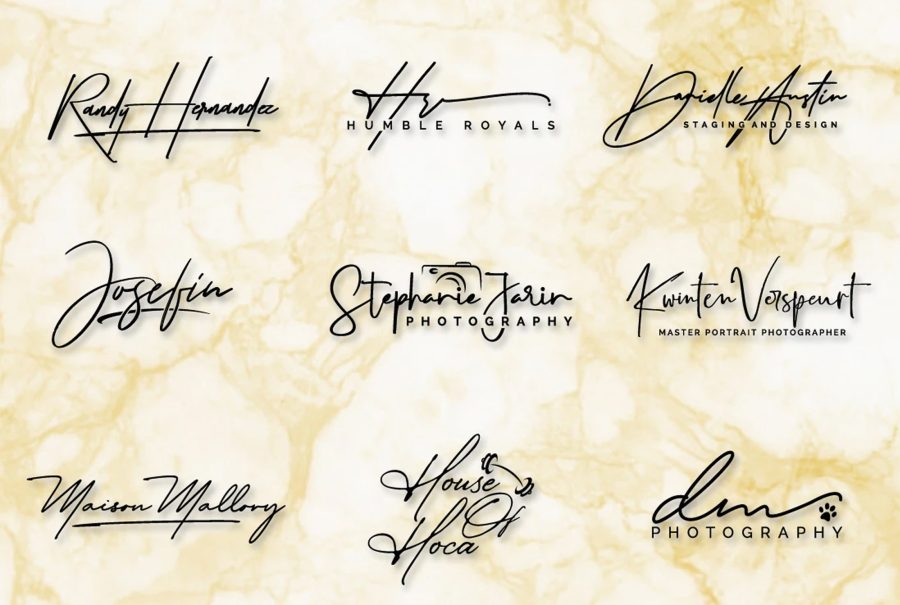I will design script, photography, luxury signature logo