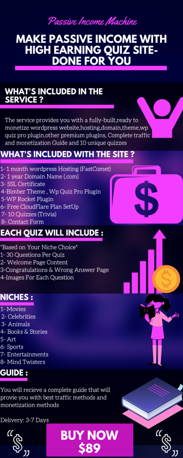 ⚡️⚡️⚡️ Make Passive Income With High Earning QUIZ Sites + BONUS: Monetization Guide ⚡️⚡️⚡️