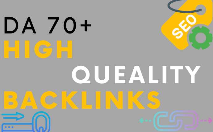 DA 70+ high quality contextual backlinks rank your website 2021