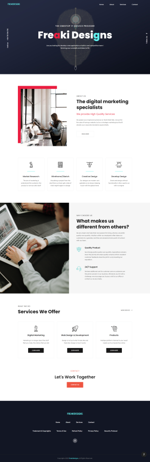 Design and Develop responsive websites using php( laravel )