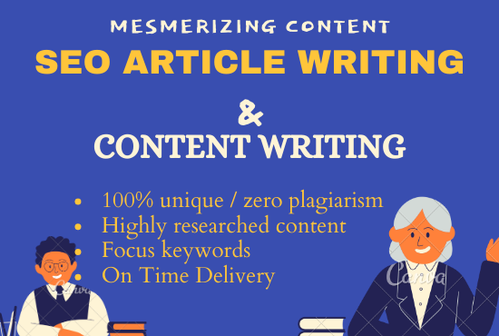 500-700 words SEO Article Writing & Blog Posting