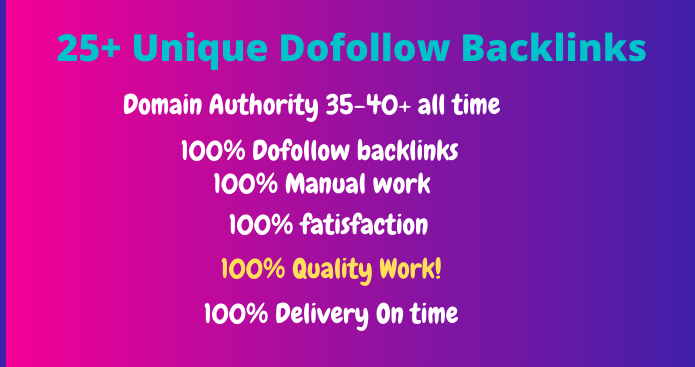 120+ high-quality DA dofollow backlinks Fast delivery (Limited time Offer)