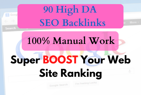 90 Unique domain backlinks - BOOST your SEO