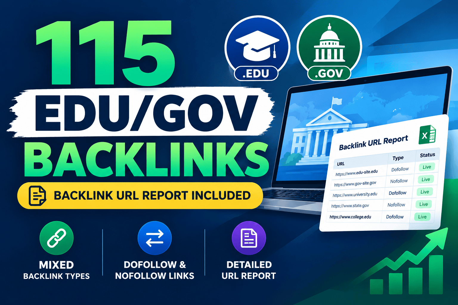 115 Premium EDU/GOV Backlinks for Stronger SEO Trust & Authority
