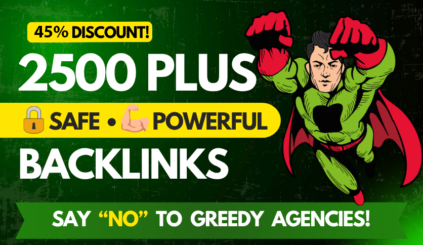 2500 SEO Backlinks Package, Powerful Dofollow Backlinks