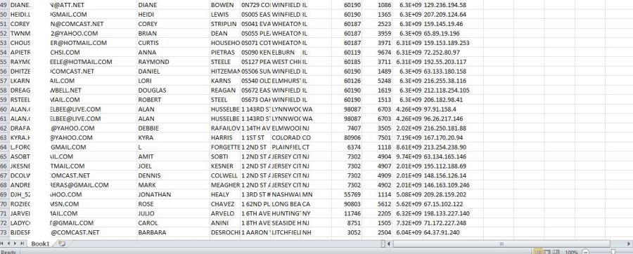 I will give email marketing database email list