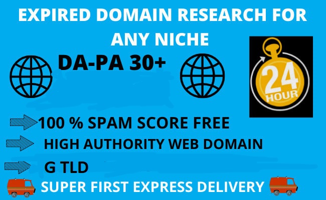 I will find 3 expired domain with PA30,DA20 plus old aged domain