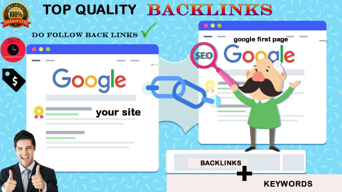 I will create a High Quality Backlinks to your site for get a good rank in Google