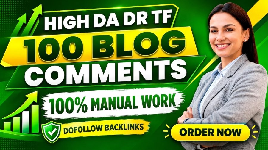 I will do 100 Manual Blog Comments dofollow Backlinks on High DA PA Authority Sites