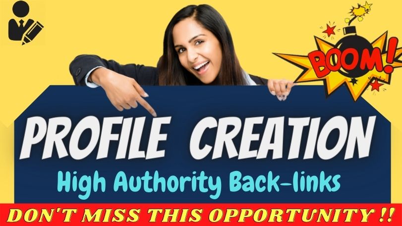 Create 40+ High Quality Profile Backlinks with brand logo & SEO linkbuilding Package