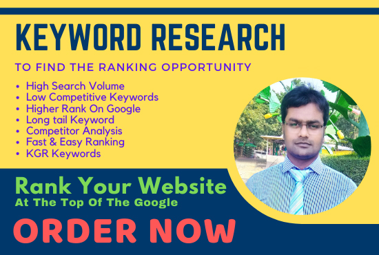 I will do keyword research that actually ranks
