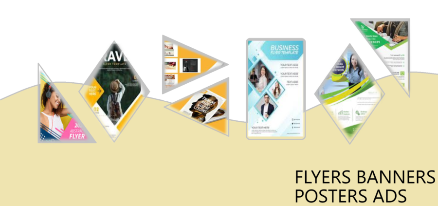 create banner ads posters flyers leaflets 