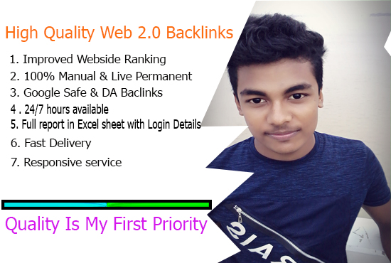 I will Create Manually HQ 50 web 2.0 backlinks 