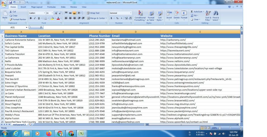 I will collect target based business email, bulk email or B2B leads