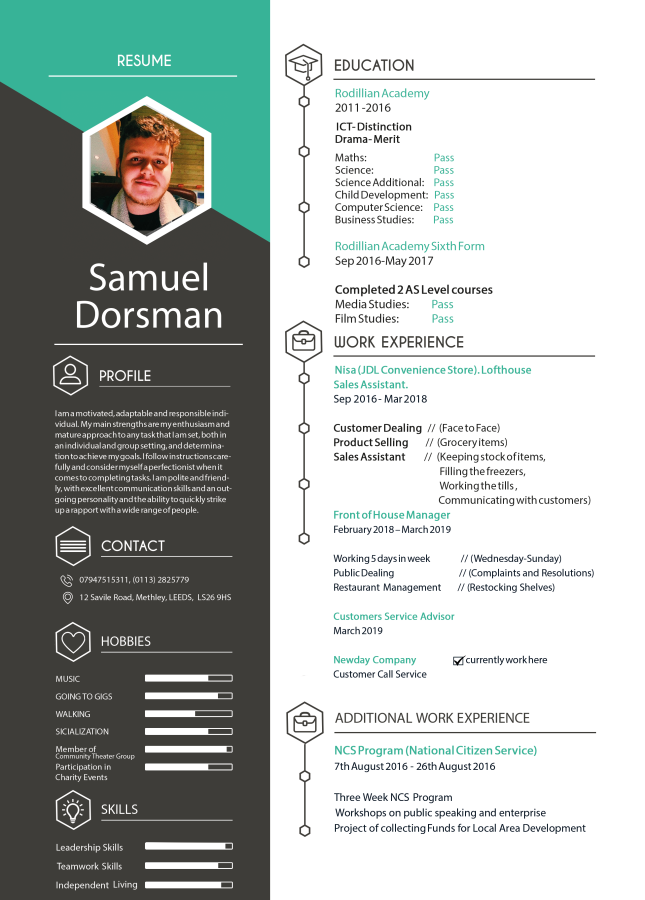 I will design professional and modern resume cv for you