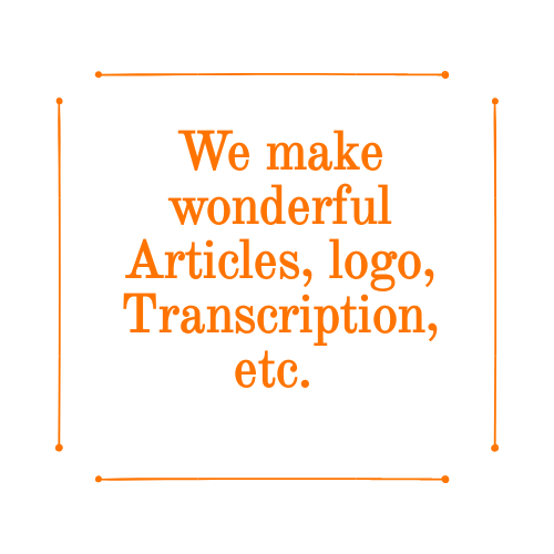 We provide all kinds of articles, contents, and also logos as per your demand.