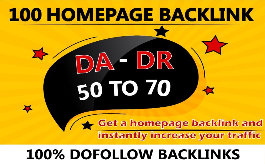 I will provide 100 high DA DR homepage PBNs backlinks