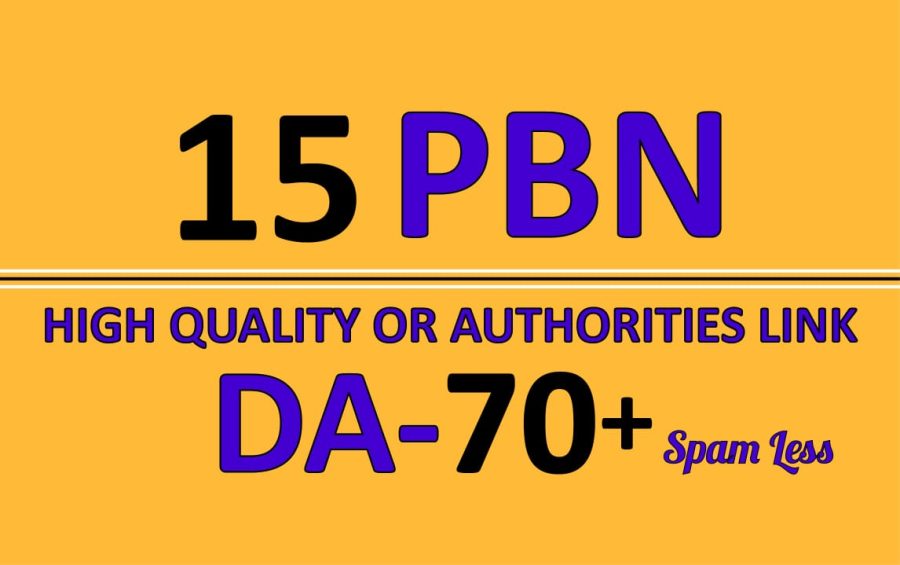 Extremely Powerful DA DR 15 HOMEPAGE PBN backlinks